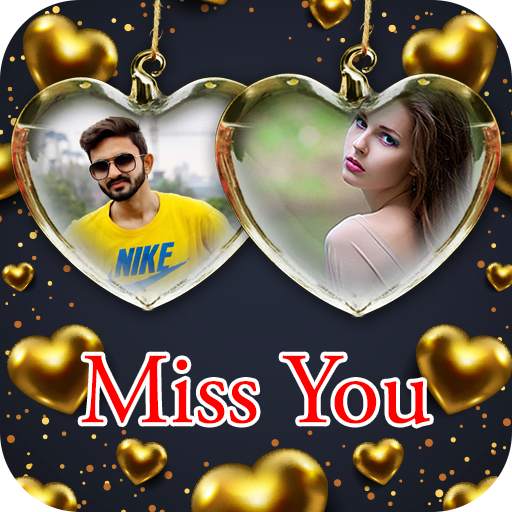 Miss You Dual Photo Frame