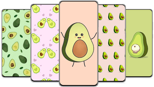 Cute Avocado Seamless Patetrn Cartoon Funny Background or Print Kawaii  Design Vector Fruit Illustration Stock Vector  Illustration of cartoon  nature 199579910