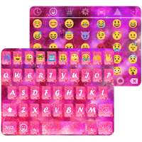 Pink Galaxy -KK Emoji Keyboard