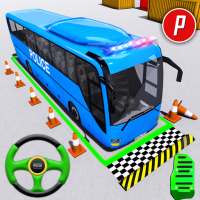 Polizeibus-Parkspiel 3d