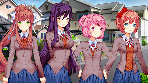 and here's the wallpaper version of the Dokis that no one asked for... : r/ DDLC