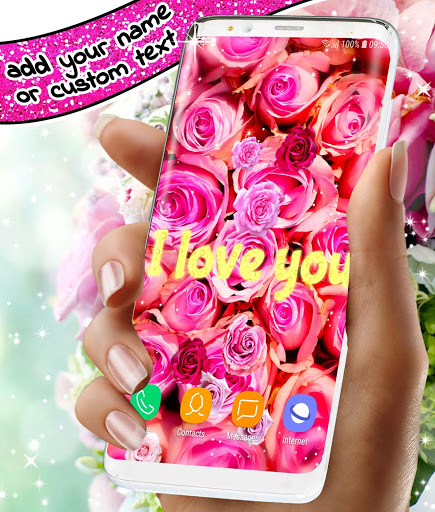 Spring Rose Live Wallpaper 🌹 Pastel Pink Themes screenshot 7