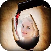Wine Glass Photo Frame