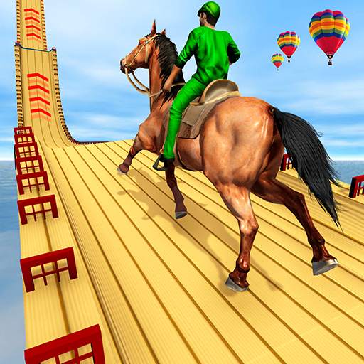 Mega Ramp Horse Parkour Race Stunt: Animal Games