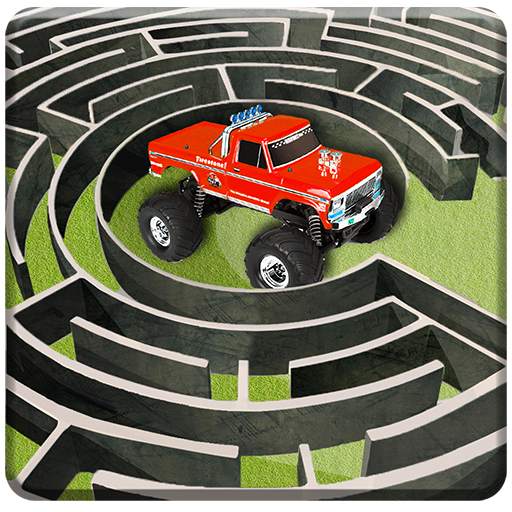 Monster Truck Maze Puzzle Game
