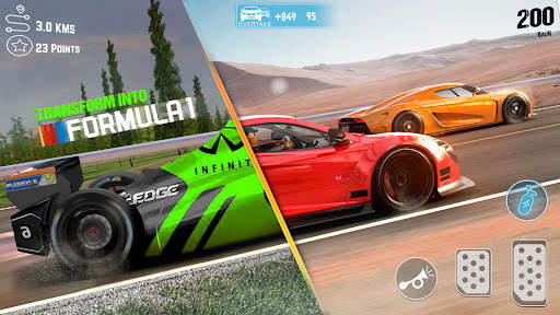 Vrai jeu de course automobile screenshot 2