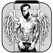 Young Tattoo Boy Wings Theme on 9Apps
