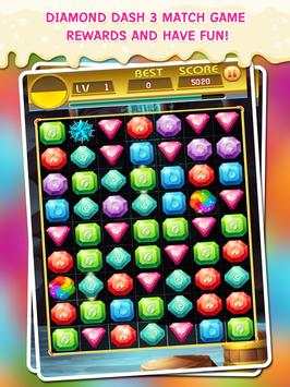 Dash Diamond 3 Match Game screenshot 1