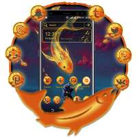 Gold Fish Launcher Theme