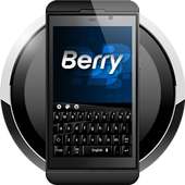 Berry Black Button Phone