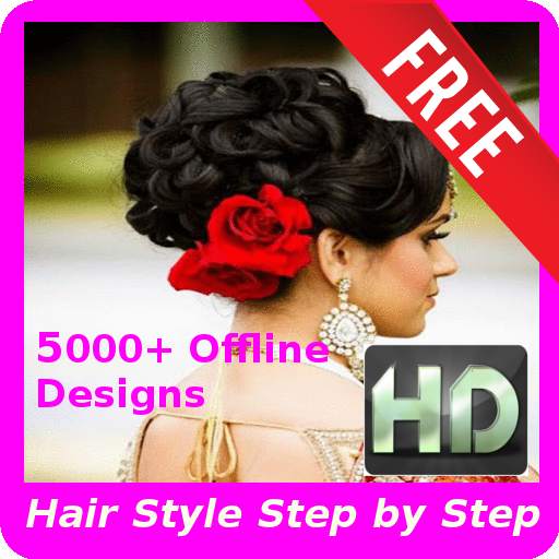 5000  Girls HairStyles HD Step by Step (Offline)