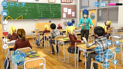 Professor Is Teaching His Students As An Anime Schoolgirl