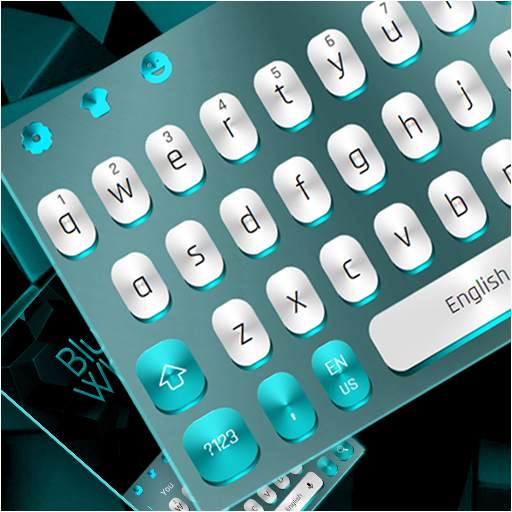 Black Blue Metal Keyboard