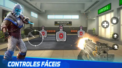Jogo de Tiro MaskGun: Jogo de tiro arma FPS Online Multiplayer - Android  ios Gameplay Parte 2 