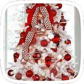 الأحمر شجرة عيد الميلاد موضوع on 9Apps