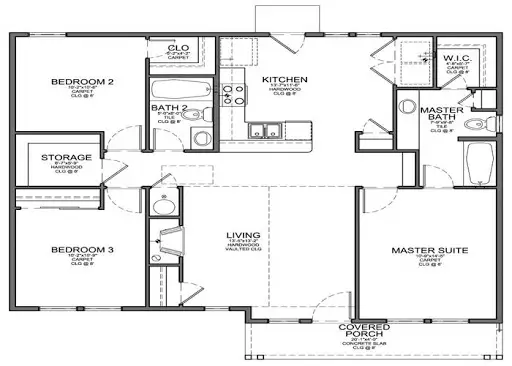 House Floor Plan Map Design