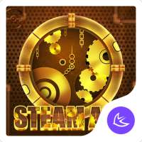 Round Steam Luxurious-APUS Launcher stylis theme