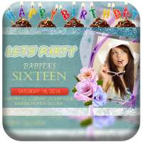 Birthday Invitation Card landscape HD 2020