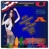 USA Independence Day Collage Dp maker-4th july on 9Apps