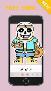 Sans Undertale Pixel Art Color By Number APK Download 2023 - Free - 9Apps