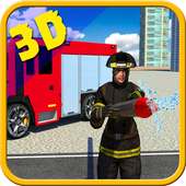 Firefighter hero rescue operation