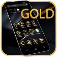 Black Gold APUS Launcher Theme