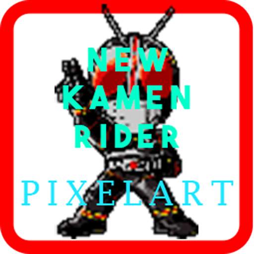 Kamen Rider Pixel Art Black