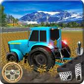 Tractor Offroad Drive in Farm