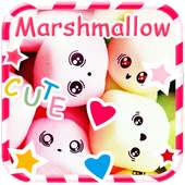Cute Marshmallow Cartoon Theme for android free