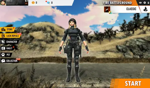 Player Battleground Survival Offline Shooting Game APK para