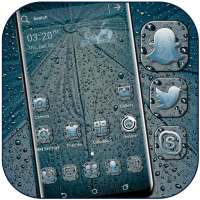 Rainy Umbrella Launcher Theme