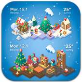 Merry Christmas Weather Widget on 9Apps