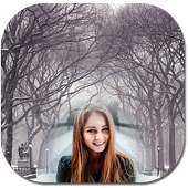 Snow fall photo frames 2018 on 9Apps