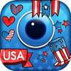 4th Of July Photo Stickers - USA Photo Editor App