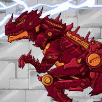 Fire Tyrannosaurus - Dino Robot : Dinosaur Game