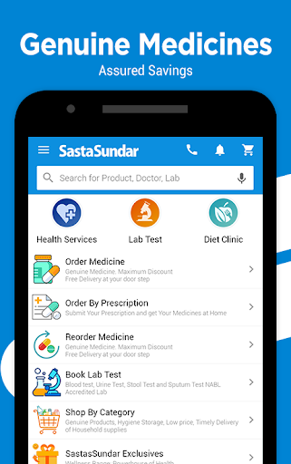 SastaSundar-Genuine Medicine, Pathology,Doctor App स्क्रीनशॉट 1
