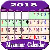 Myanmar Calendar 2018 on 9Apps