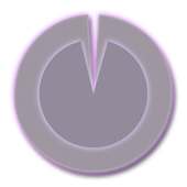 Polarizer Analog Clock: Purple on 9Apps