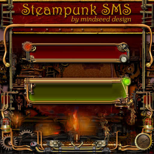 Steampunk GO SMS Theme