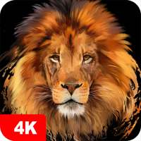 Fondos de pantalla con león 4K on 9Apps
