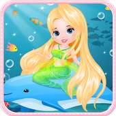 Cô gái trò chơi Mermaid bé