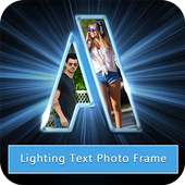 Lighting Text Photo Frame on 9Apps