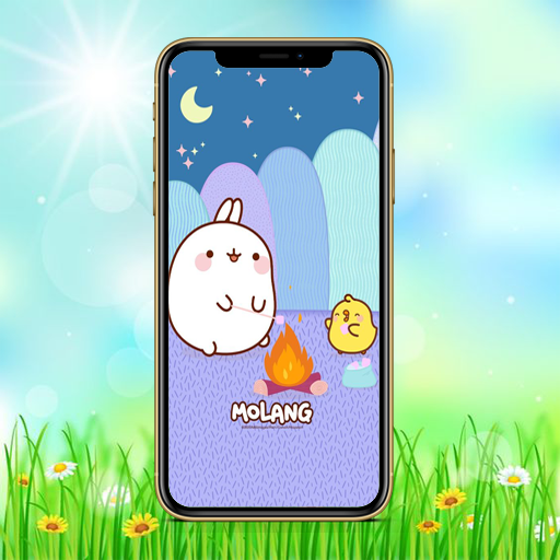 Download Molang With Coffee And Sweets Wallpaper  Wallpaperscom
