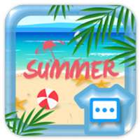 Summer beach skin for Next SMS on 9Apps