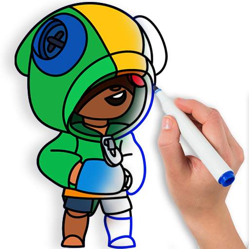 How to draw Brawl Stars step b