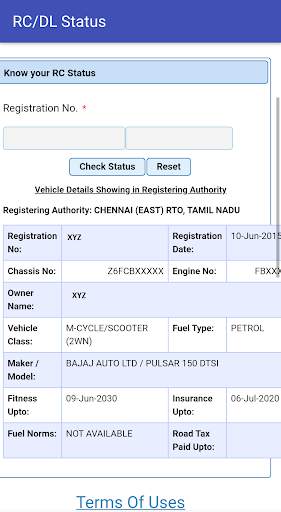 RTO Information स्क्रीनशॉट 2