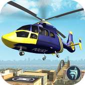 Полиция вертолет выживания Sim