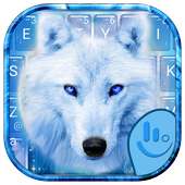 Winter Ice Cool Wolf Keyboard Theme on 9Apps