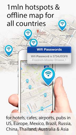 Wifimaps: free wifi  passwords screenshot 1