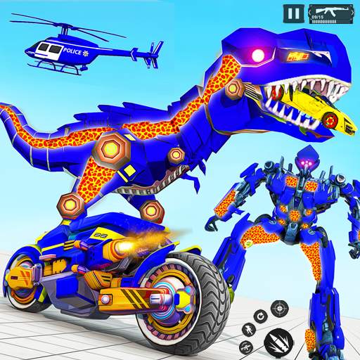 Dino Robot Car Game:Flying Robot Transforming Game